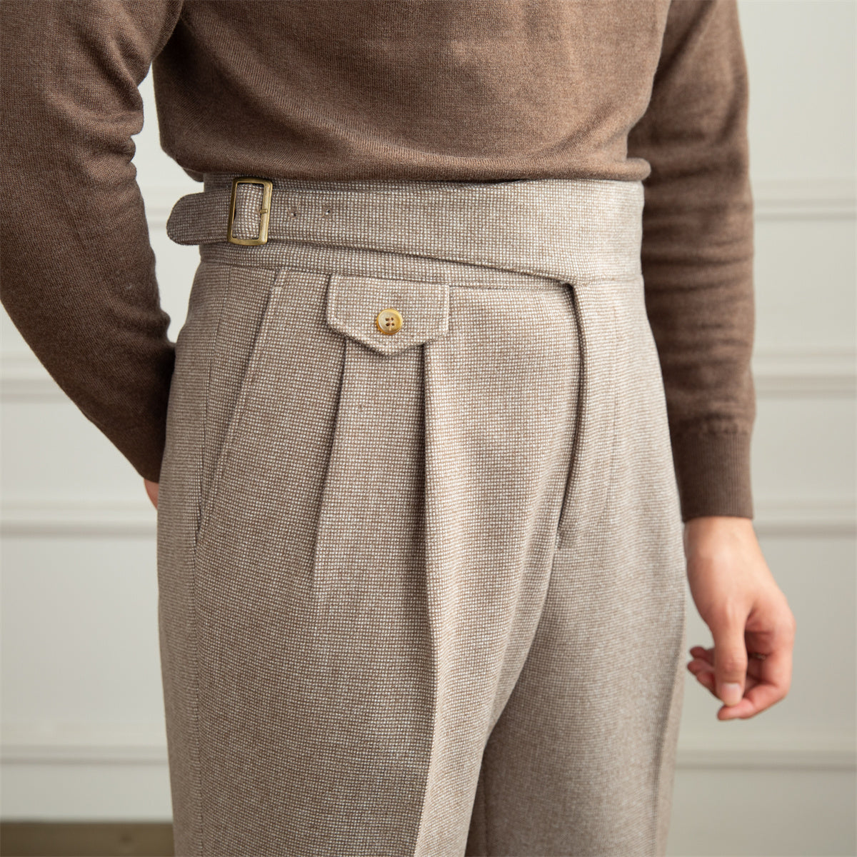 RADIANTGEM Casual Wool Pants
