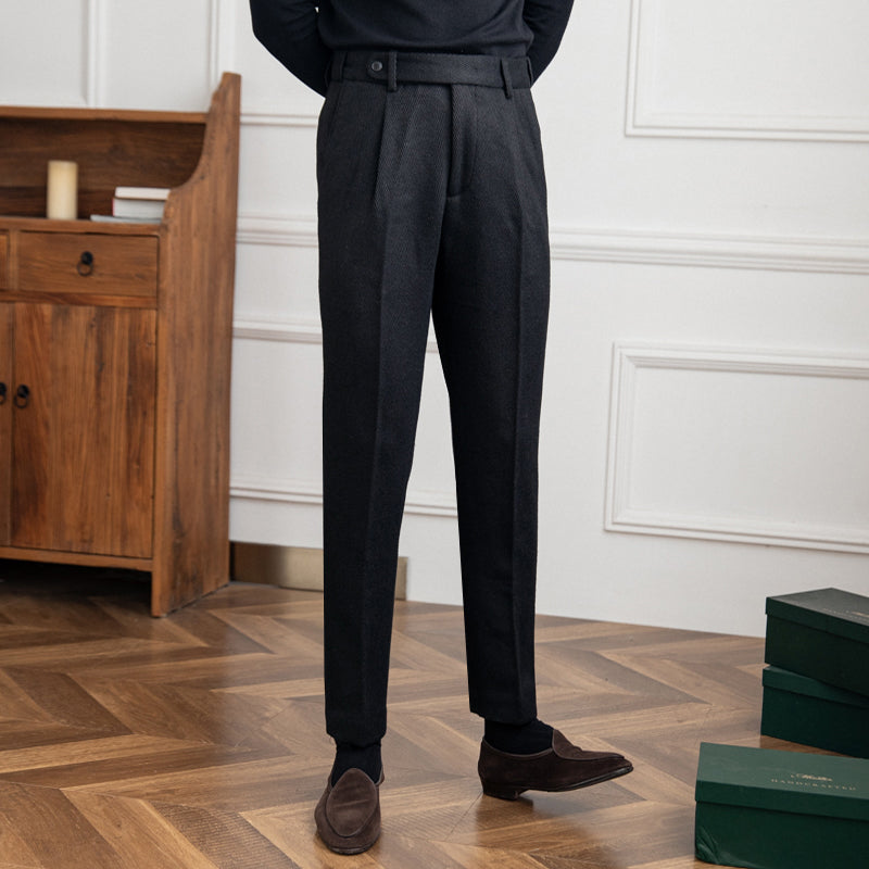 RADIANTGEM Thick Herringbone Thermal Pants