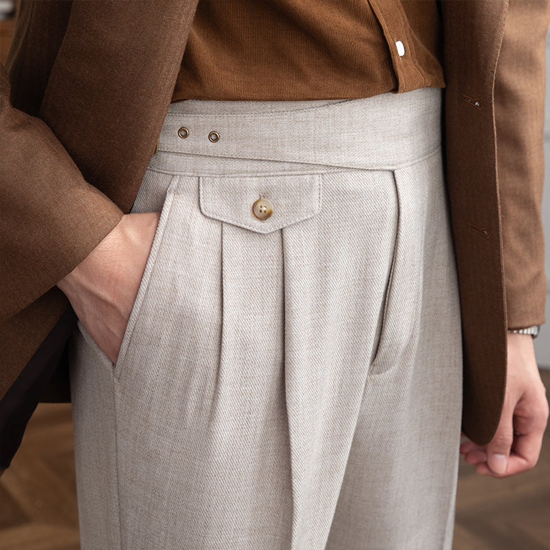 RADIANTGEM High-waisted Straight-leg Pants
