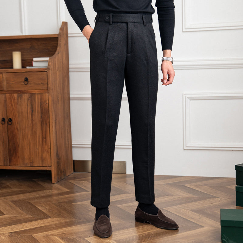 RADIANTGEM Thick Herringbone Thermal Pants