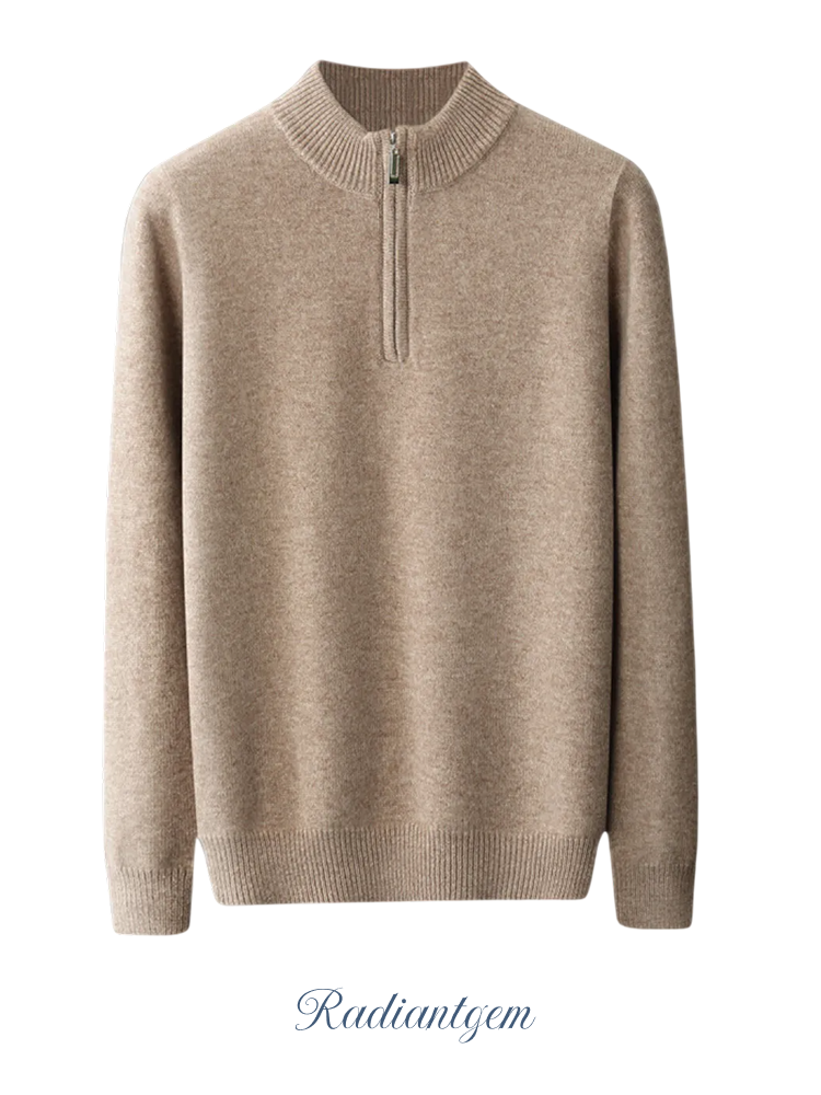 RADIANTGEM Wool Half-zip Sweater