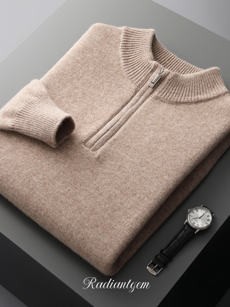 RADIANTGEM Wool Half-zip Sweater