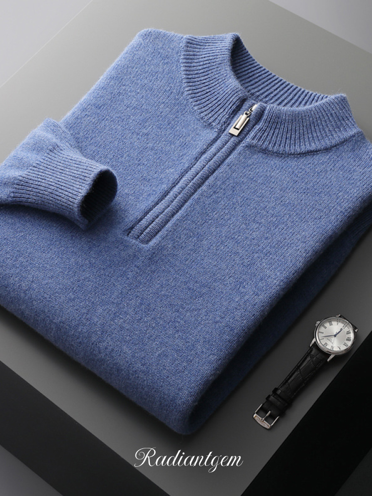 RADIANTGEM Wool Half-zip Sweater