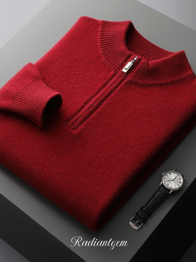 RADIANTGEM Wool Half-zip Sweater