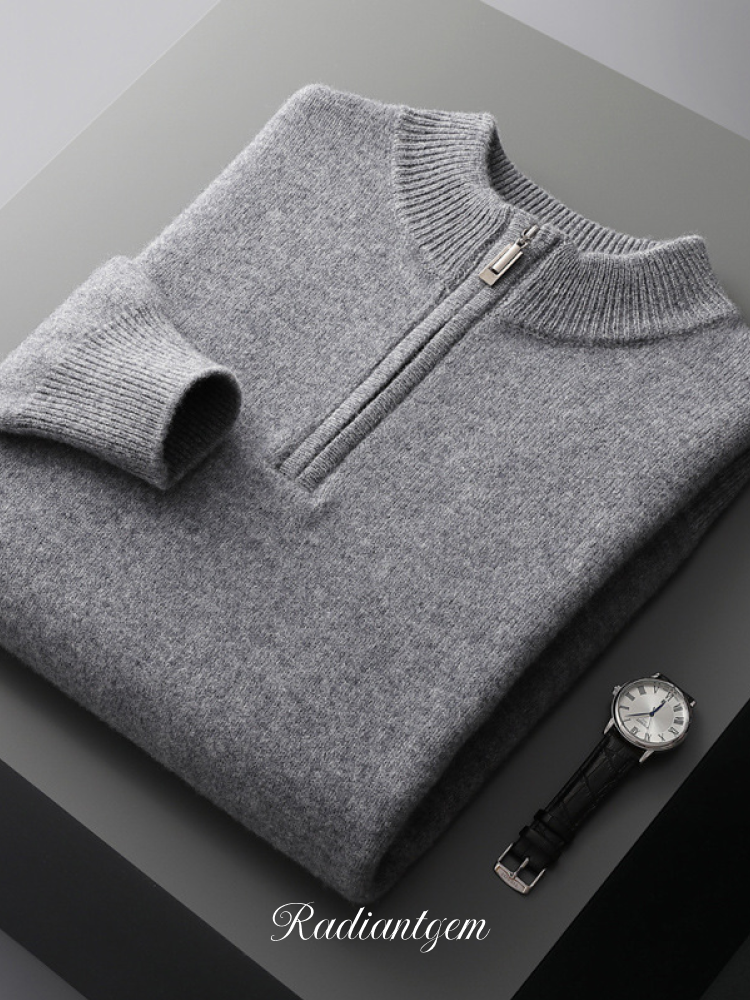 RADIANTGEM Wool Half-zip Sweater