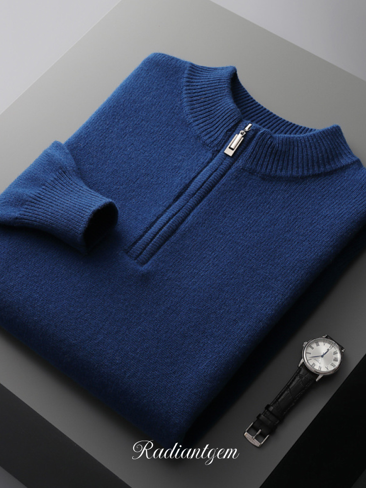RADIANTGEM Wool Half-zip Sweater