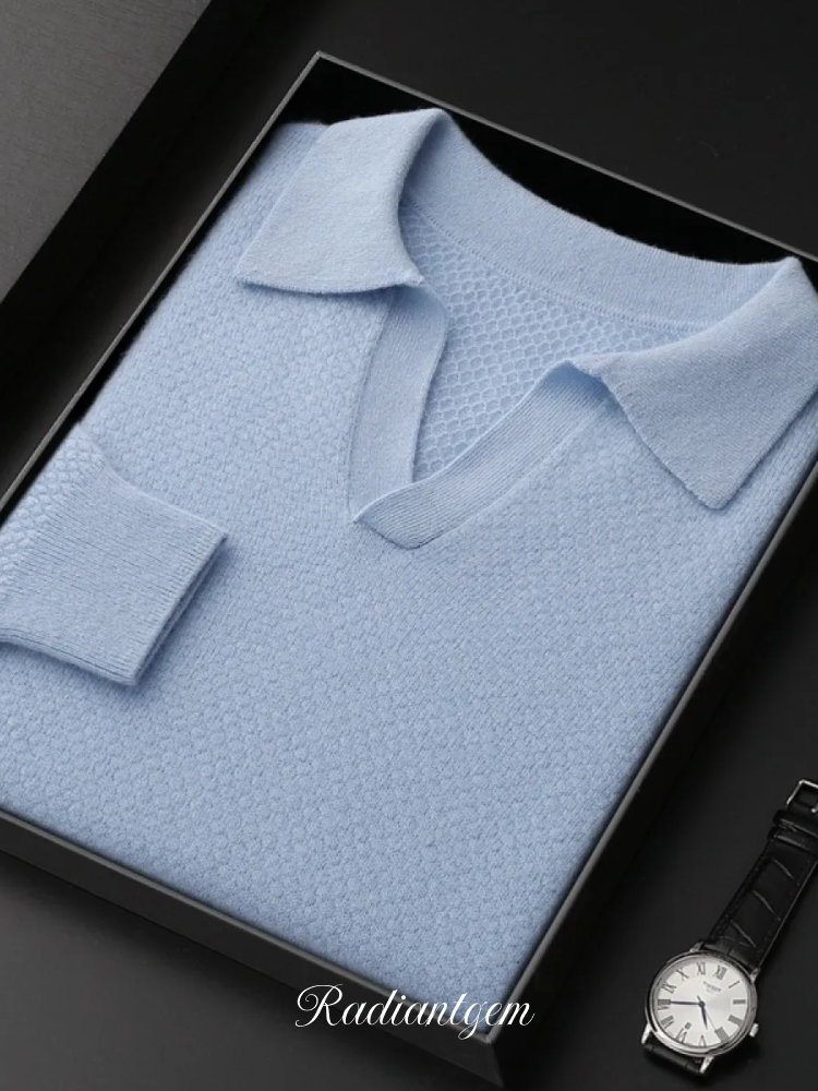 RADIANTGEM Pure Cashmere Polo