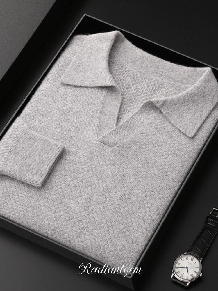 RADIANTGEM Pure Cashmere Polo
