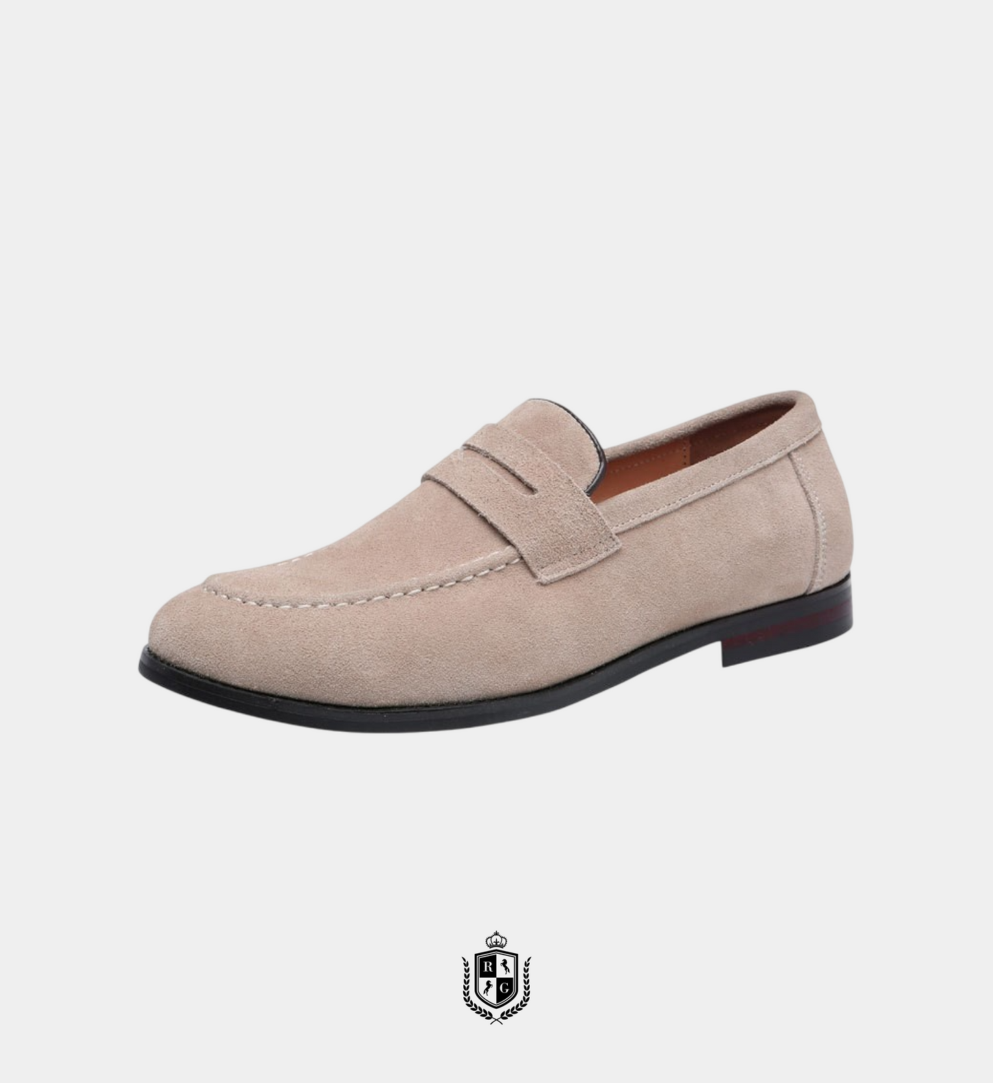 RADIANTGEM Suede Penny Loafers