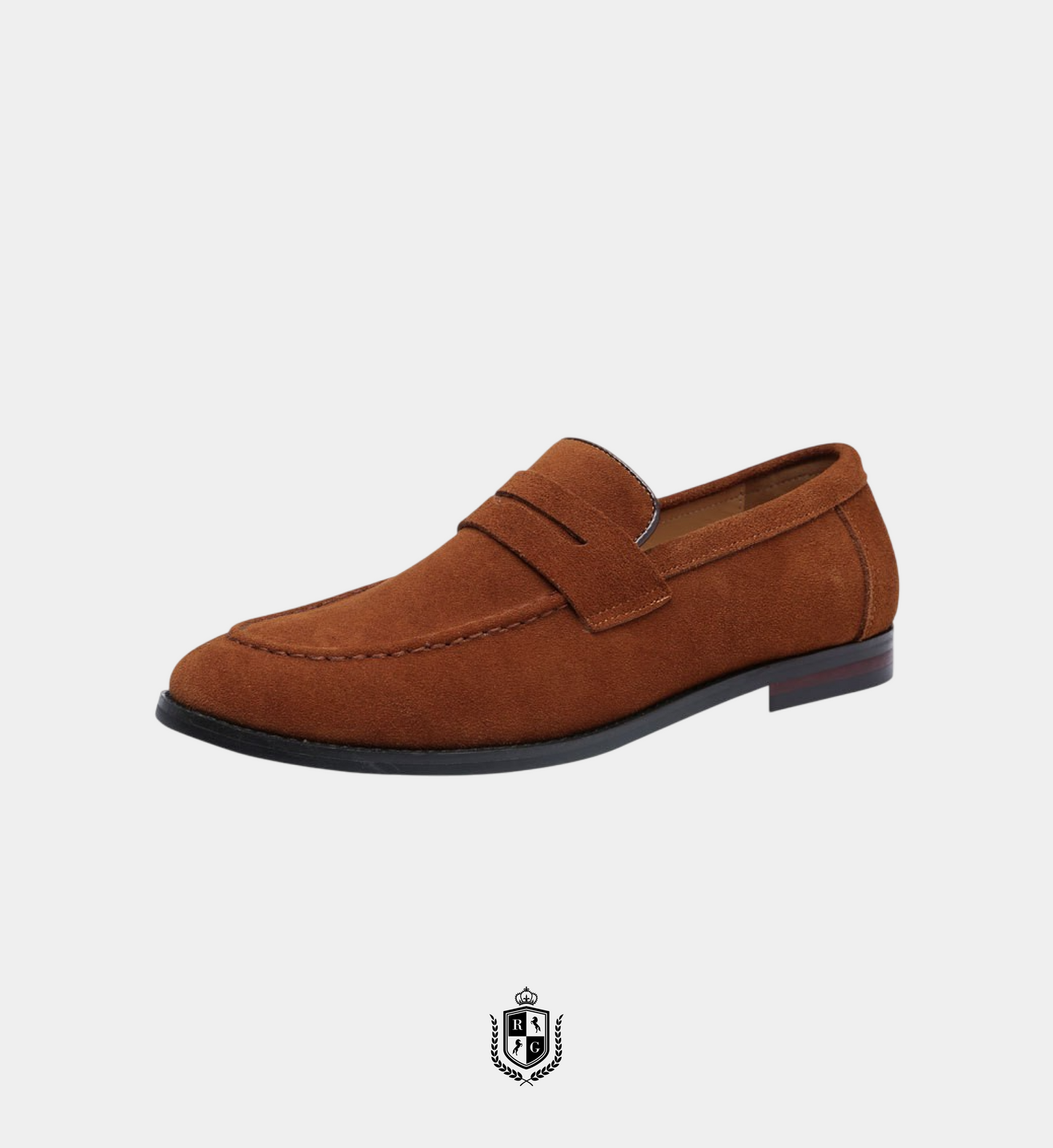 RADIANTGEM Suede Penny Loafers