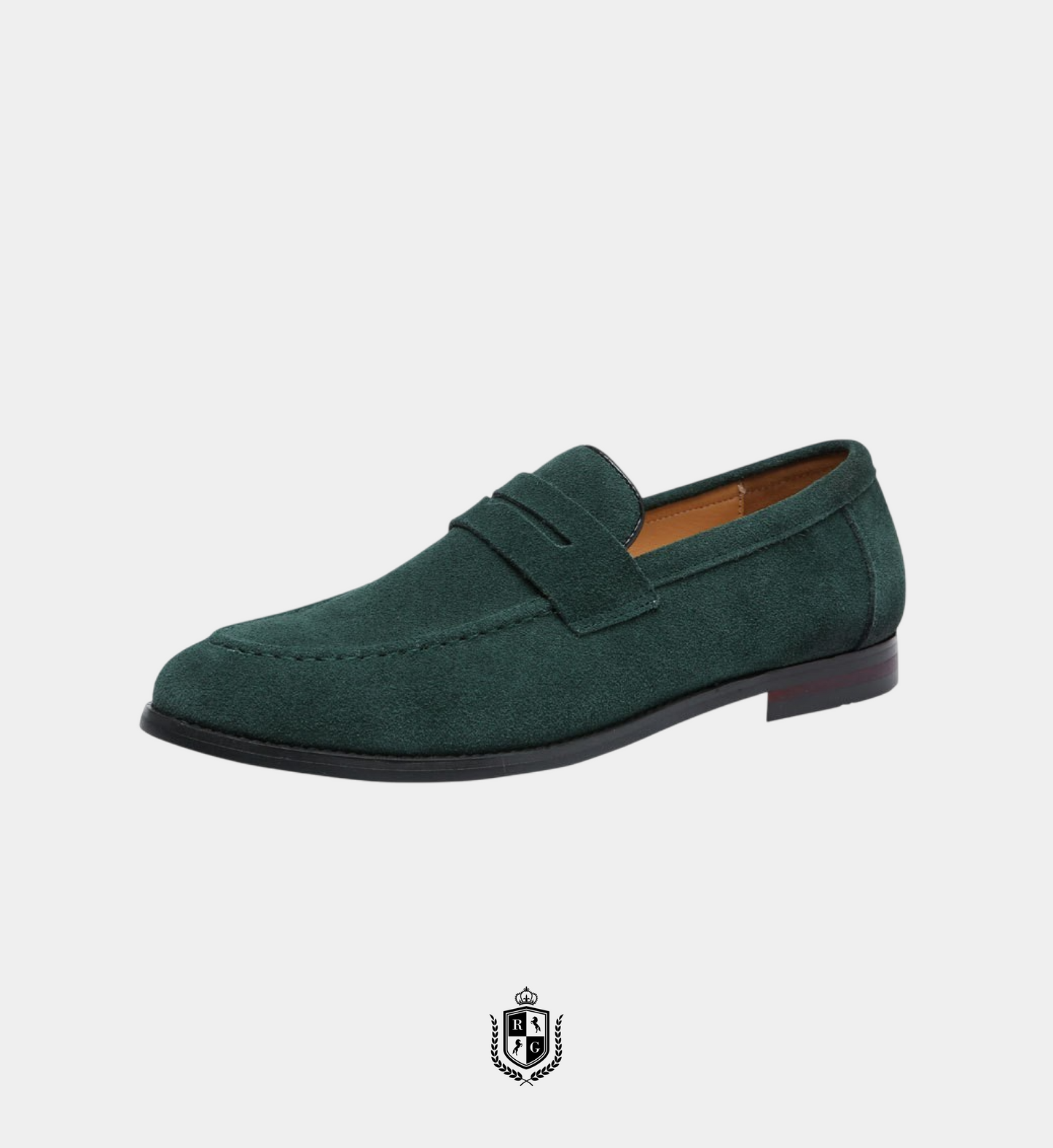 RADIANTGEM Suede Penny Loafers