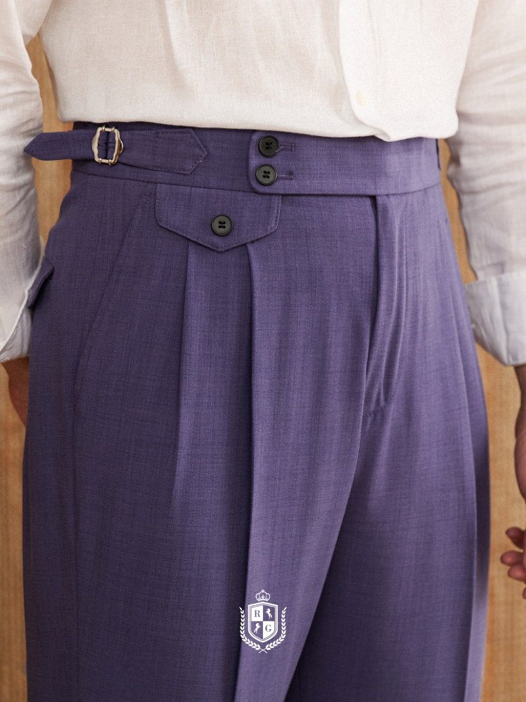 RADIANTGEM Italian Naples High Waist Suit Pants