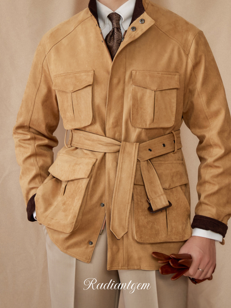 RADIANTGEM Suede Vintage Jacket