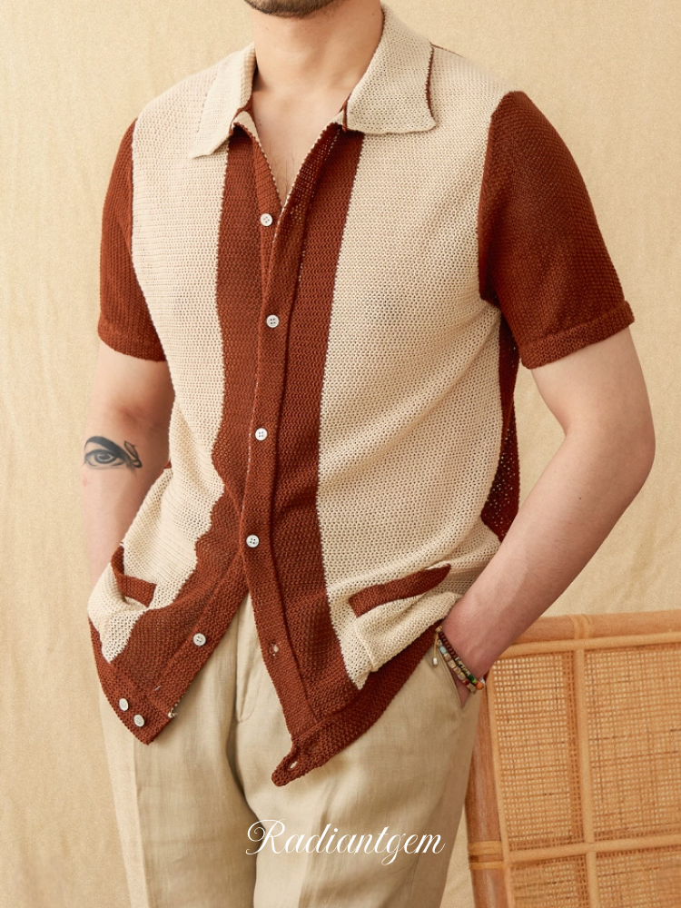 RADIANTGEM Cotton Cardigan Polo