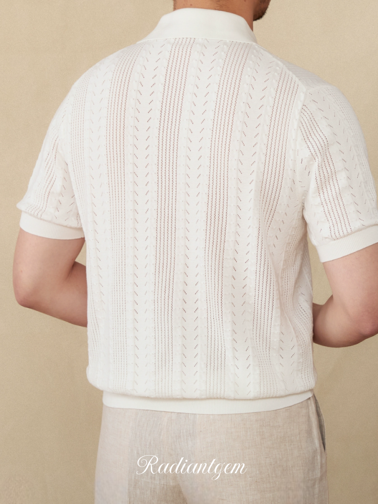 RADIANTGEM Cotton Knitted Polo