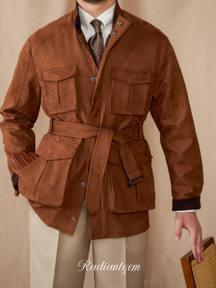 RADIANTGEM Suede Vintage Jacket