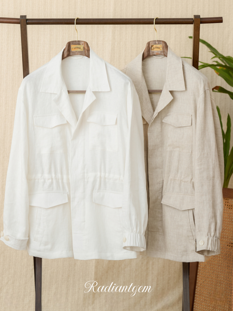 RADIANTGEM 100% Linen Jacket