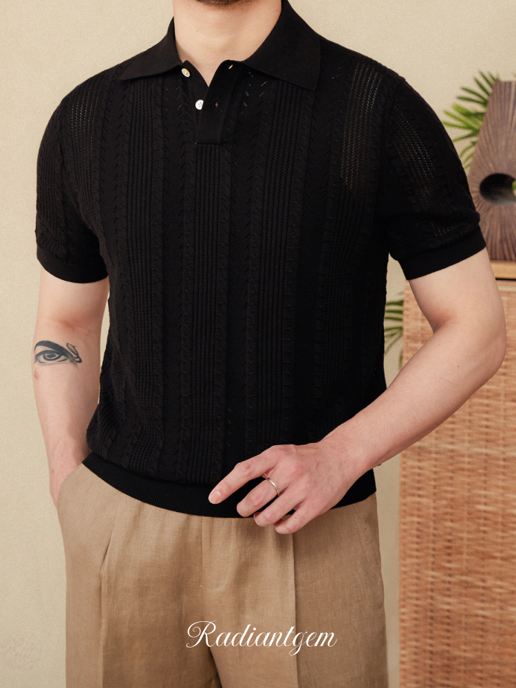 RADIANTGEM Cotton Knitted Polo