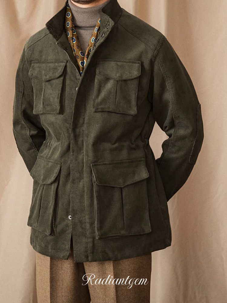 RADIANTGEM Corduroy Safari Jacket Jacket