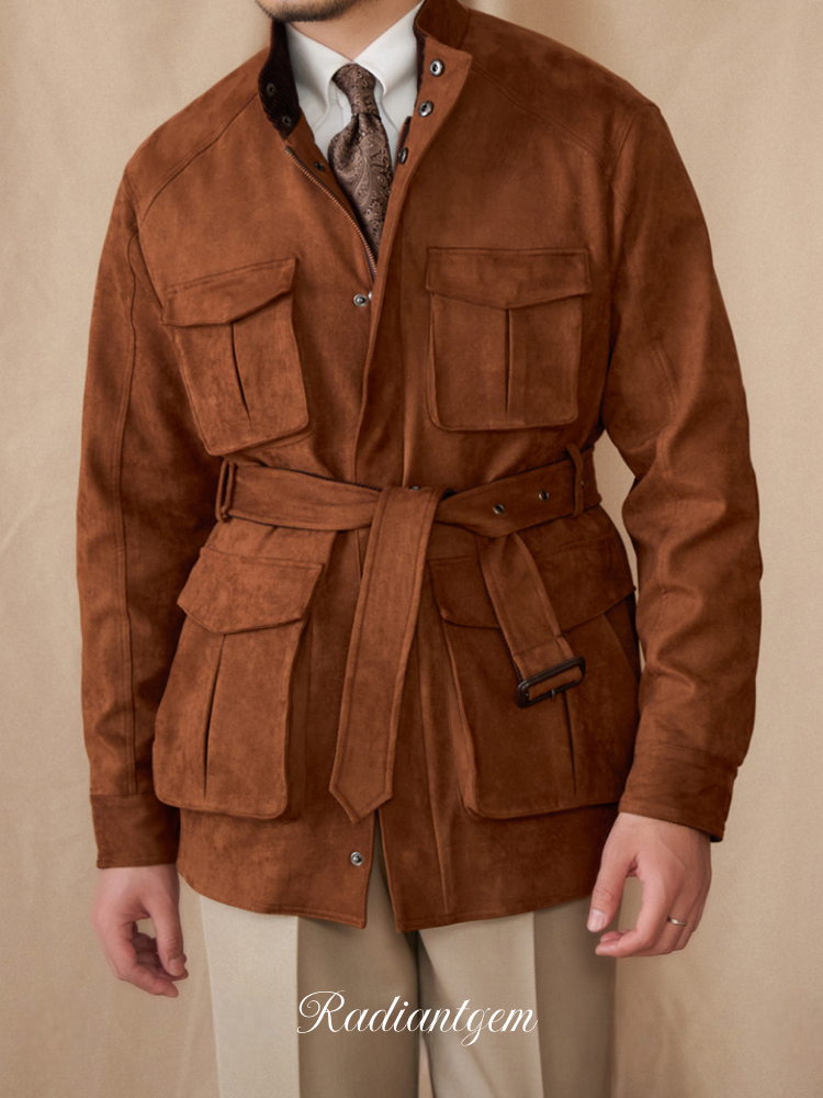 RADIANTGEM Suede Vintage Jacket