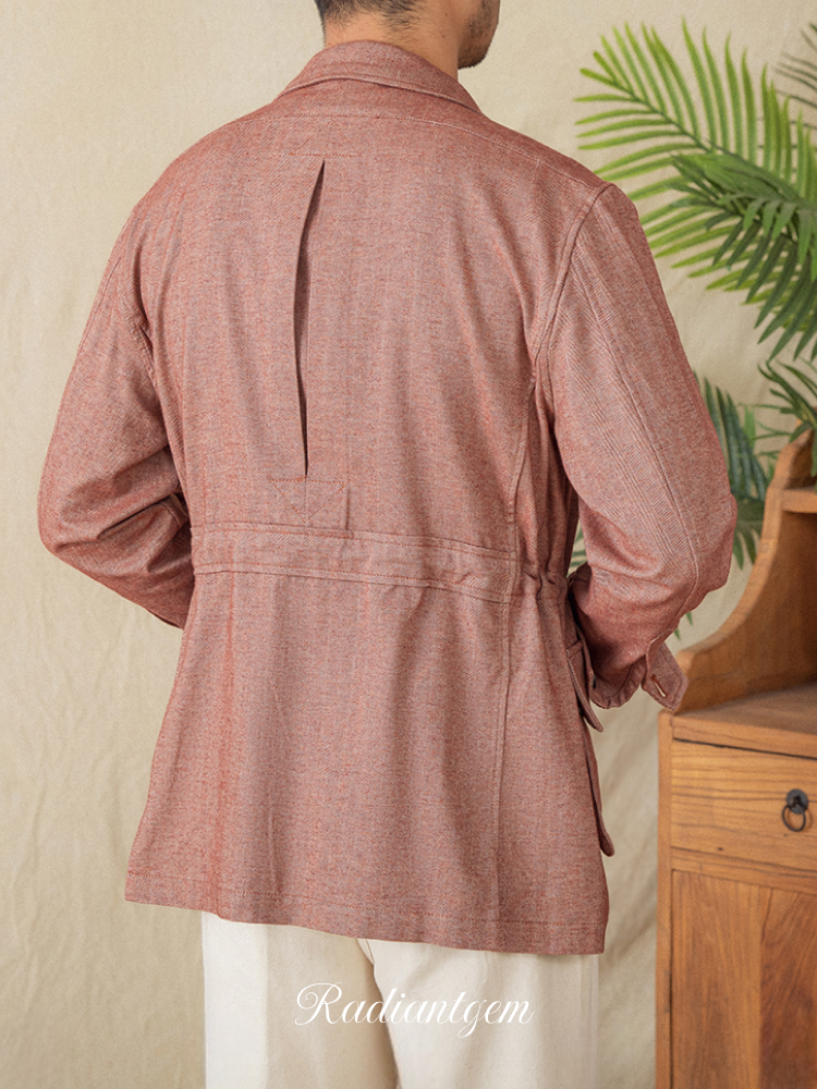 RADIANTGEM Herringbone Casual Jacket