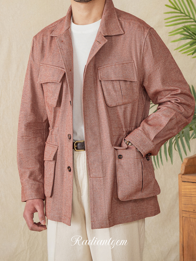 RADIANTGEM Herringbone Casual Jacket