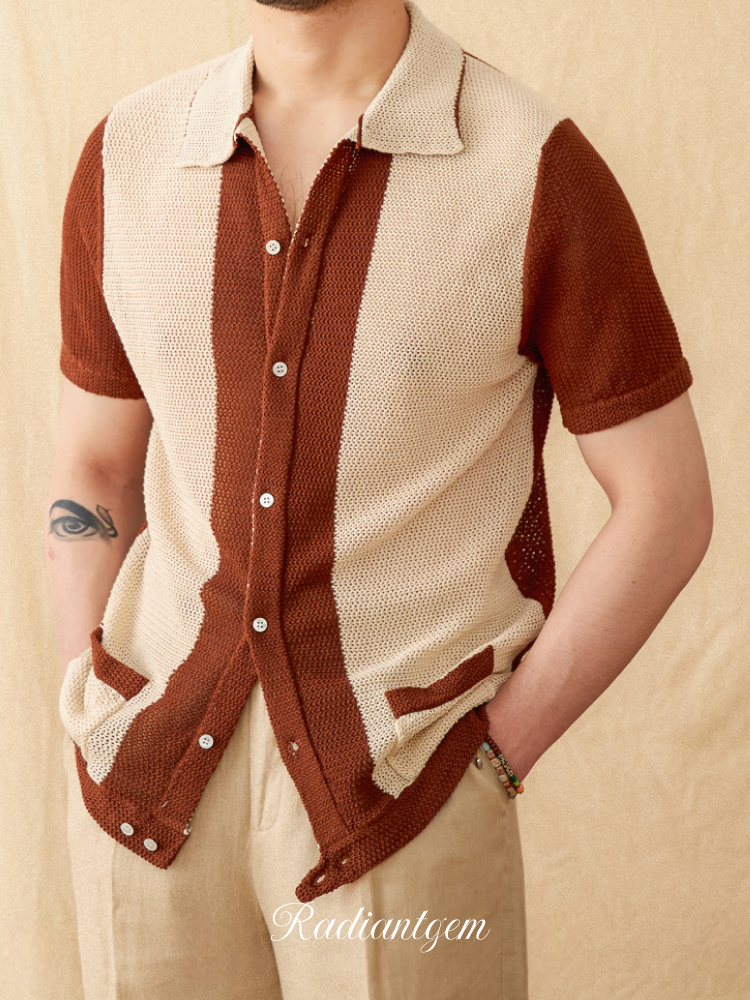 RADIANTGEM Cotton Cardigan Polo