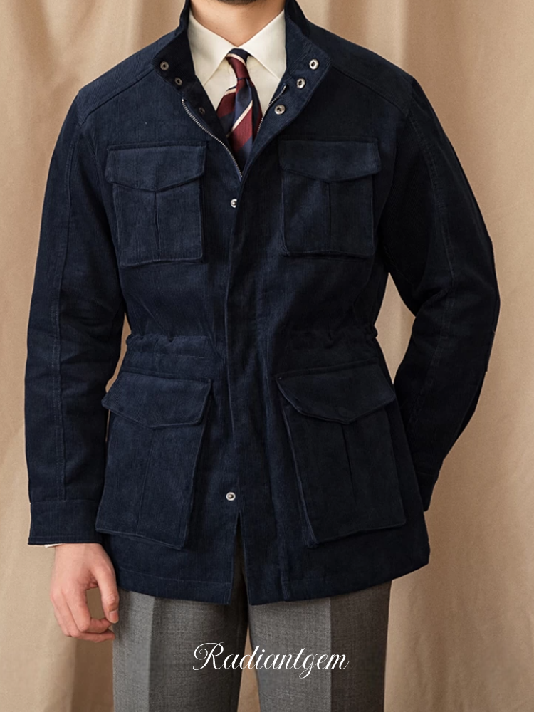 RADIANTGEM Corduroy Safari Jacket Jacket