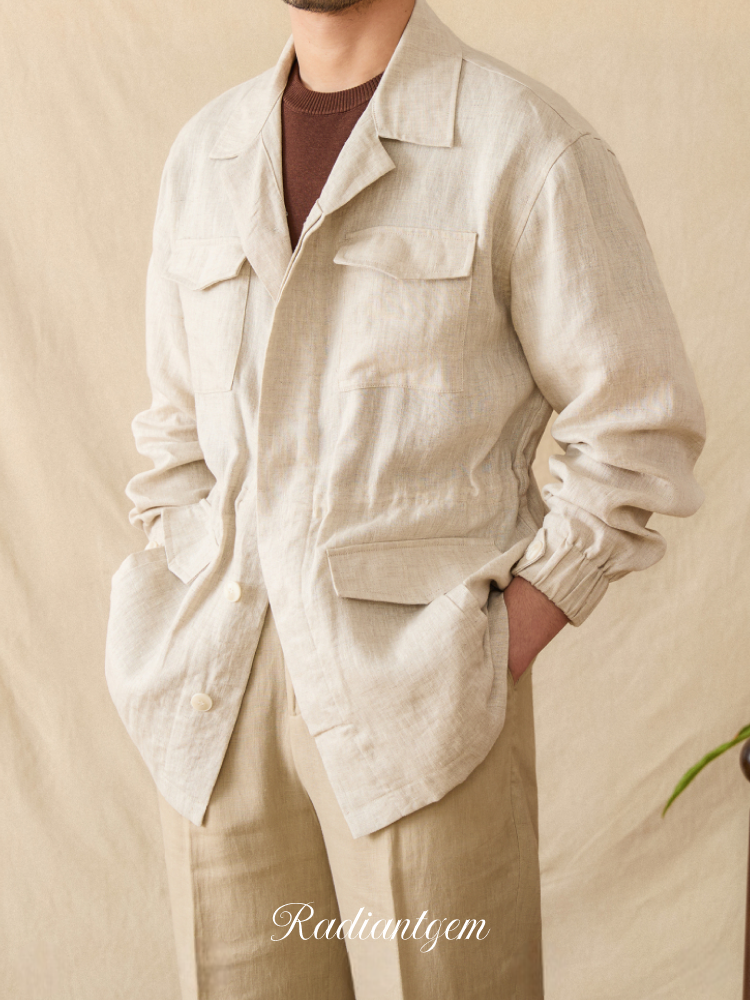 RADIANTGEM 100% Linen Jacket