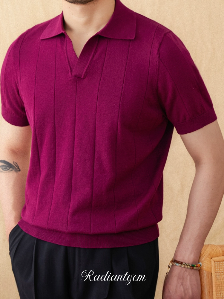 RADIANTGEM  Sunken Stripe Polo