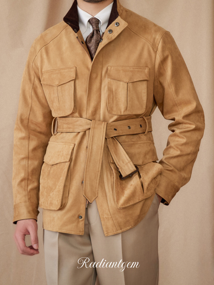 RADIANTGEM Suede Vintage Jacket