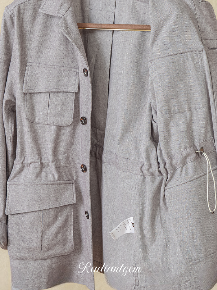 RADIANTGEM Herringbone Casual Jacket