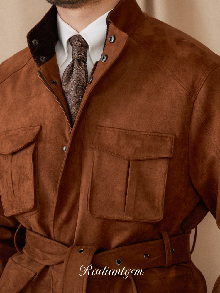 RADIANTGEM Suede Vintage Jacket