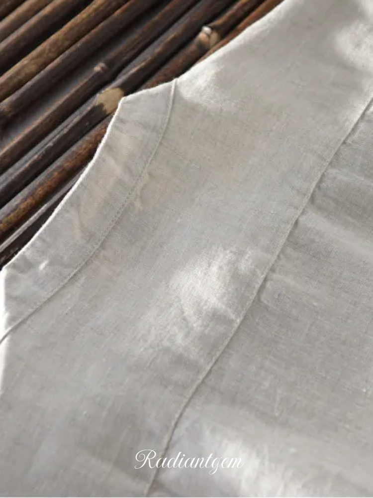 RADIANTGEM Thin Linen Breathable Shirt