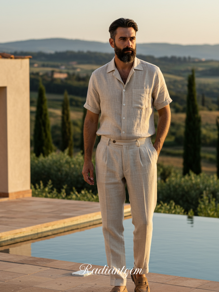 RADIANTGEM Linen Cuban Shirt