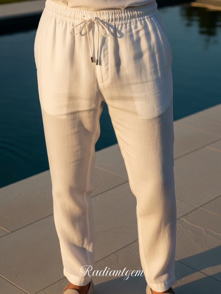 RADIANTGEM Linen Casual Pants