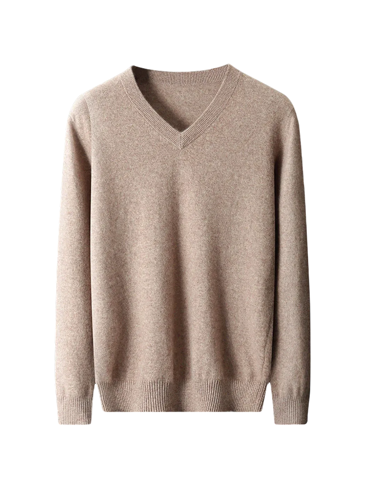 RADIANTGEM Cashmere Sweater Men's V-neck