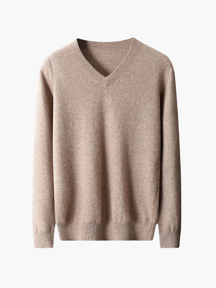 RADIANTGEM Cashmere Sweater Men's V-neck