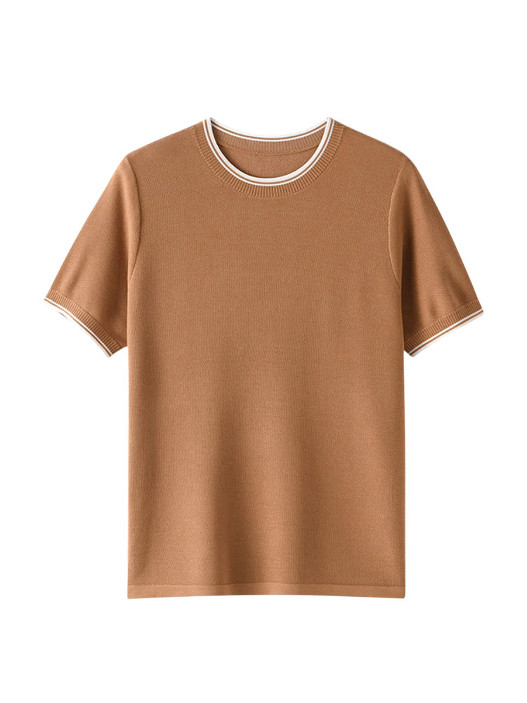 RADIANTGEM Wool Mulberry Silk T-shirt
