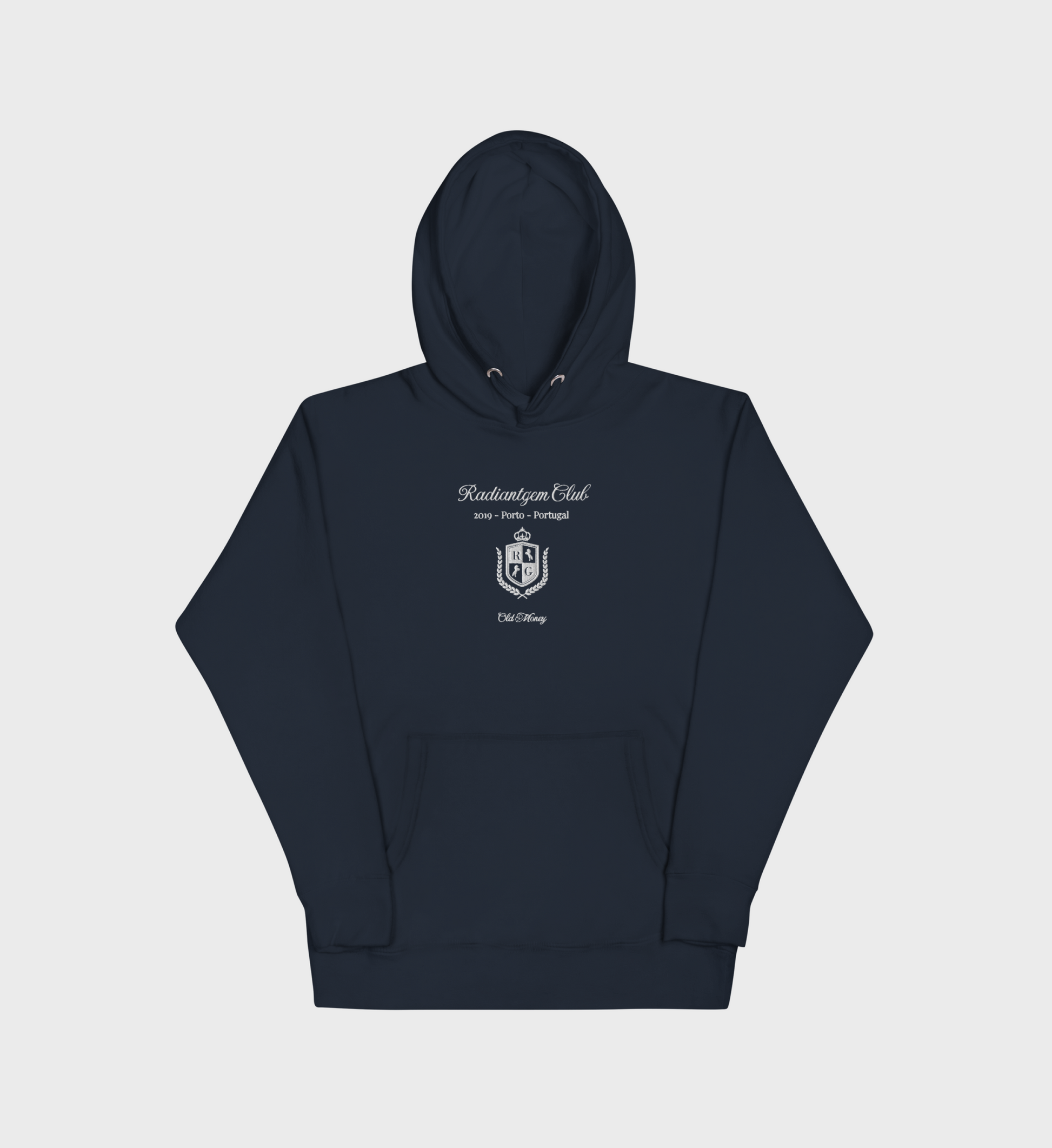 RADIANTGEM CLUB HOODIE - NAVY/WHITE