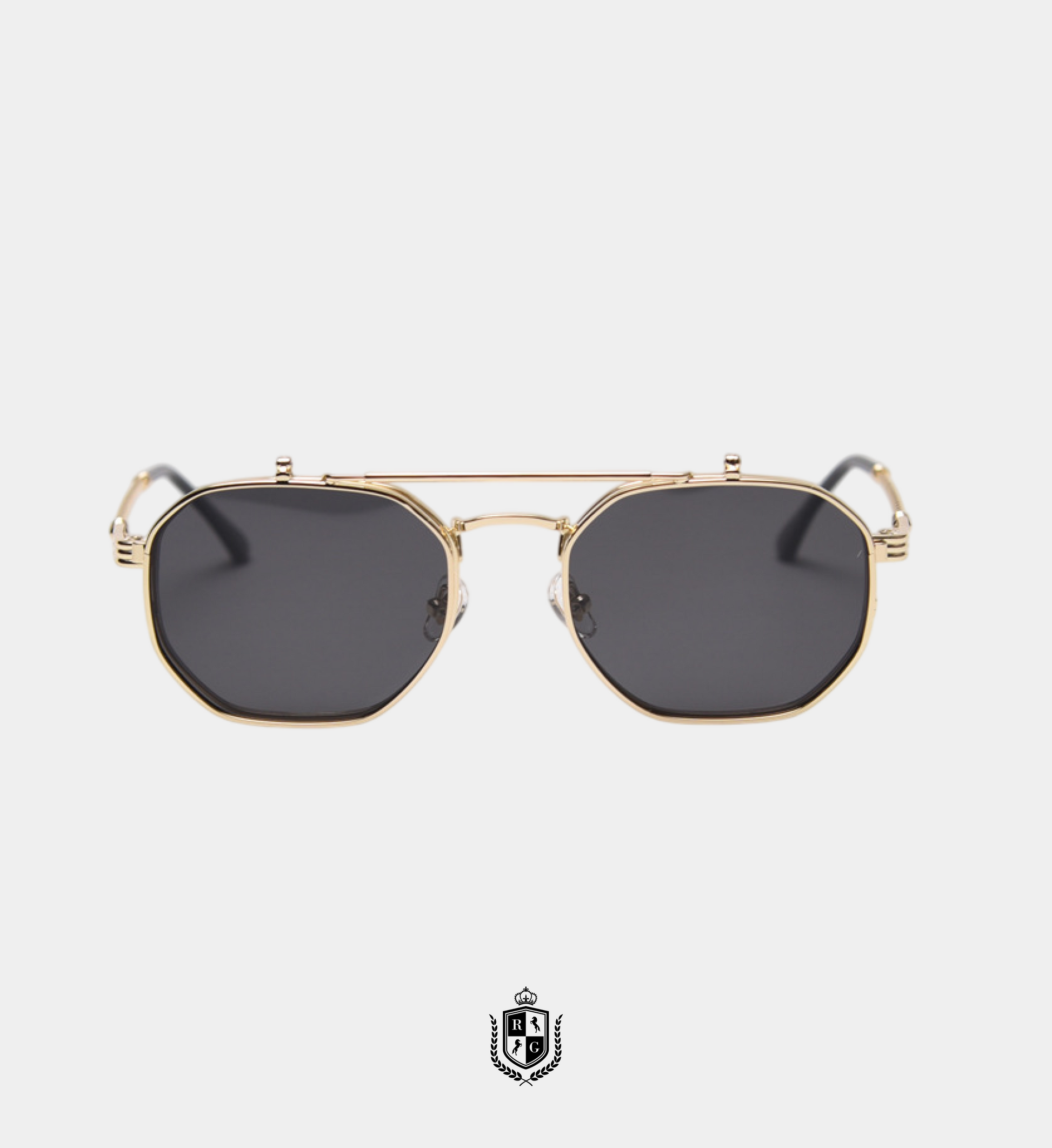 RADIANTGEM Metal Retro Sunglasses