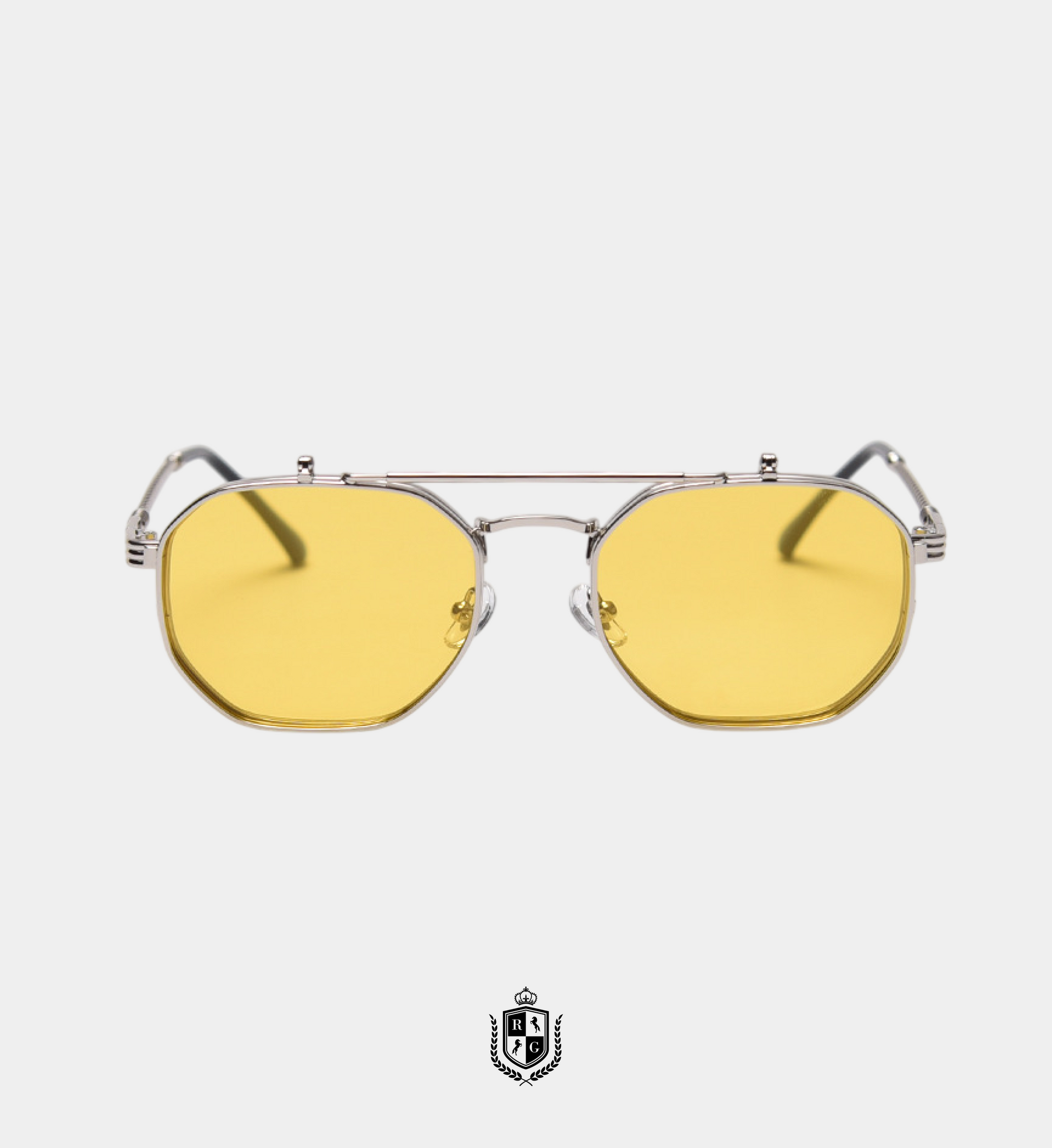 RADIANTGEM Metal Retro Sunglasses