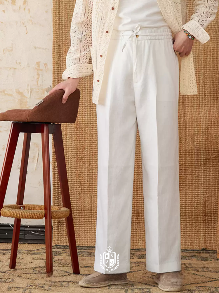 RADIANTGEM 100% Linen Summer Pants