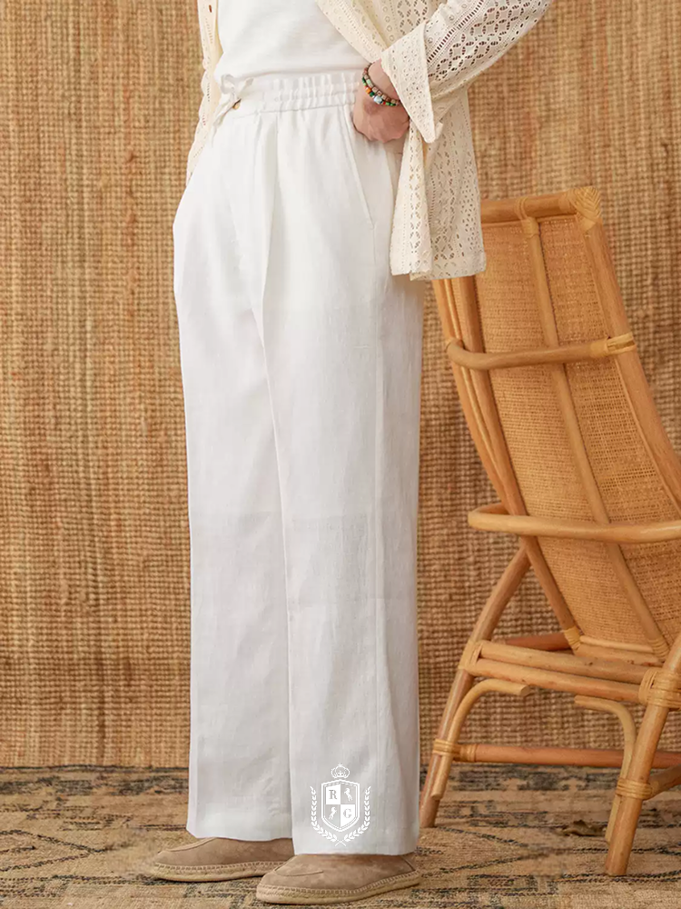 RADIANTGEM 100% Linen Summer Pants