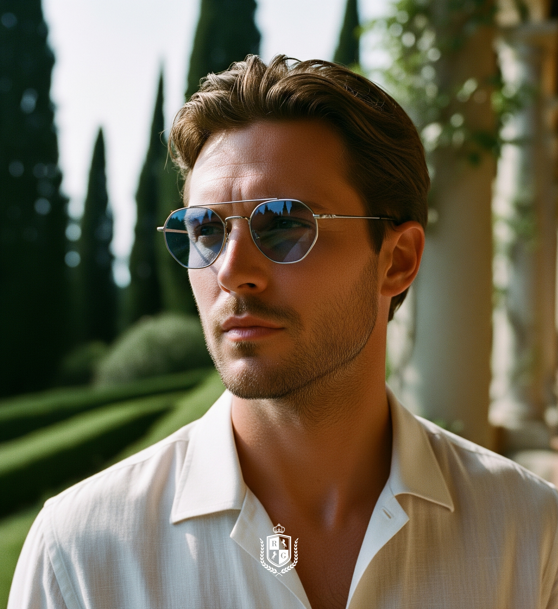 RADIANTGEM Metal Retro Sunglasses