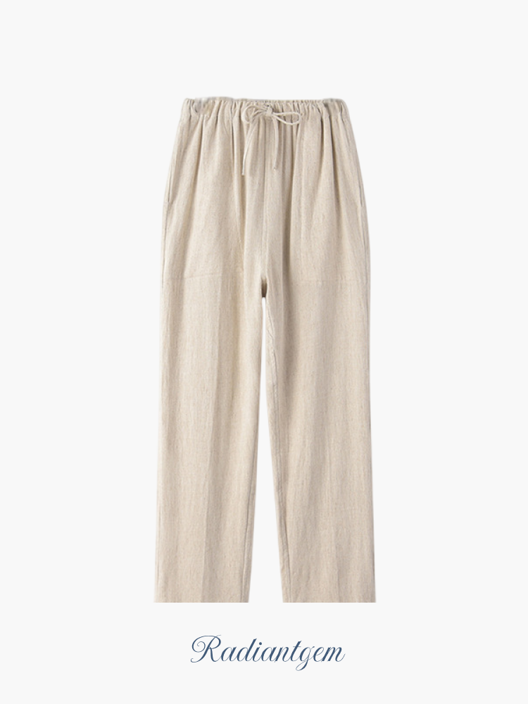 RADIANTGEM Linen Casual Pants