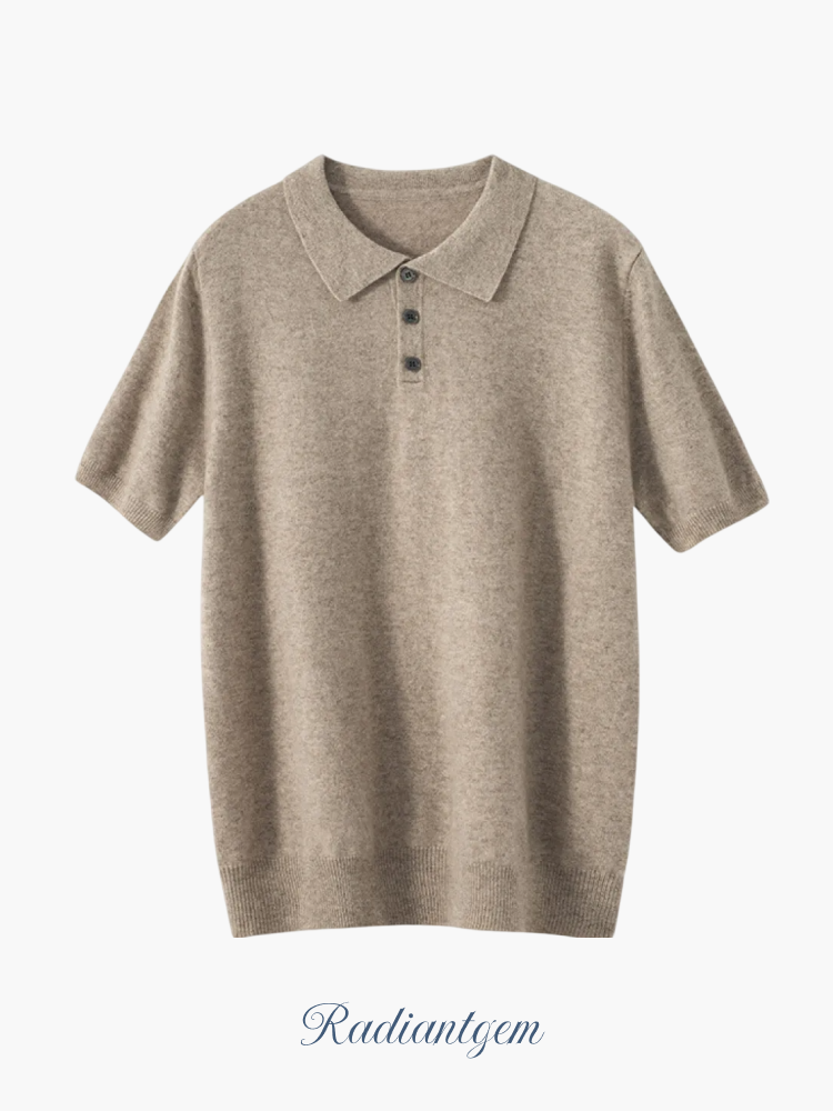 RADIANTGEM Collar Cashmere Polo