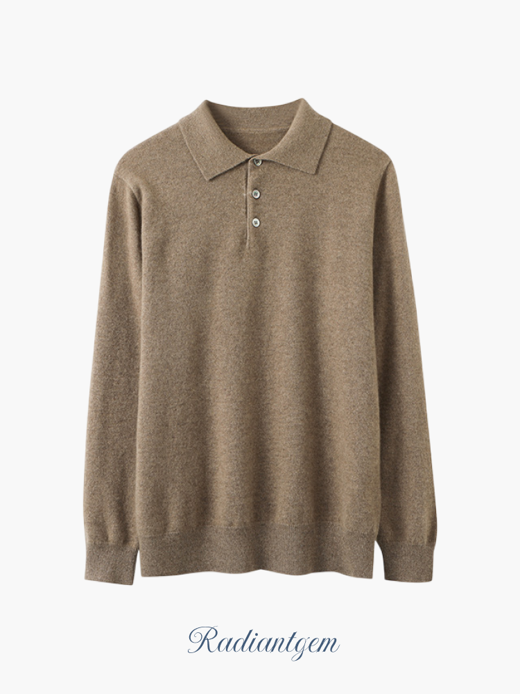 RADIANTGEM Pure Cashmere Polo