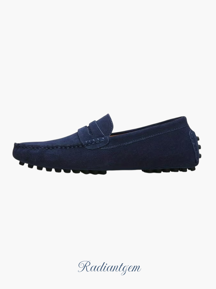 Suede Driver Loafers