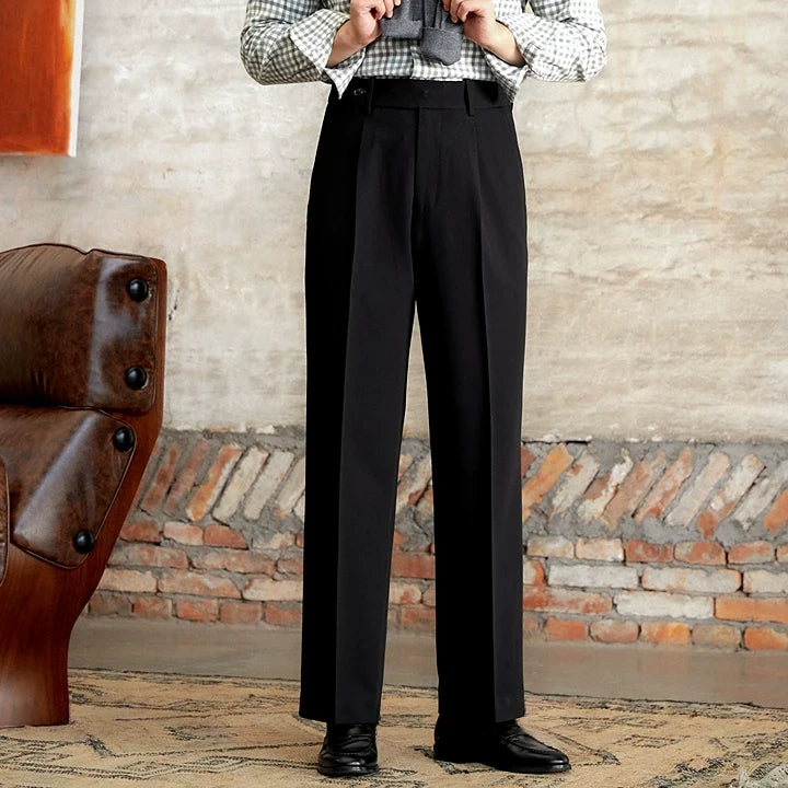 RADIANTGEM Italian Casual Wide-leg Pants
